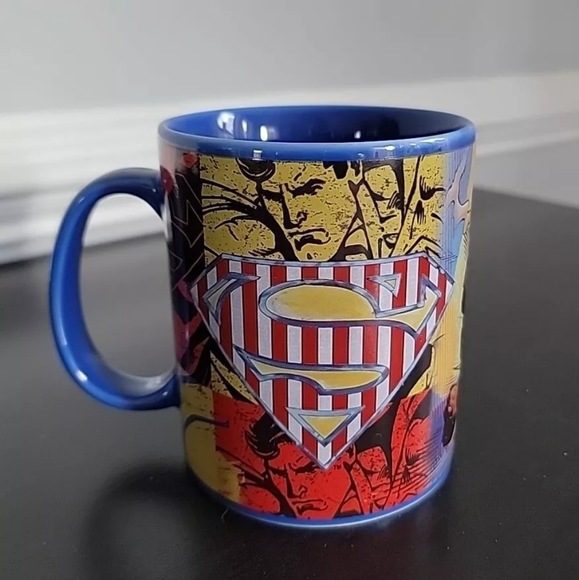 Superman “Americas Hero” Blue 16 Oz Coffee Mug/Cup - DC Comics - Extra Large - Picture 7 of 8